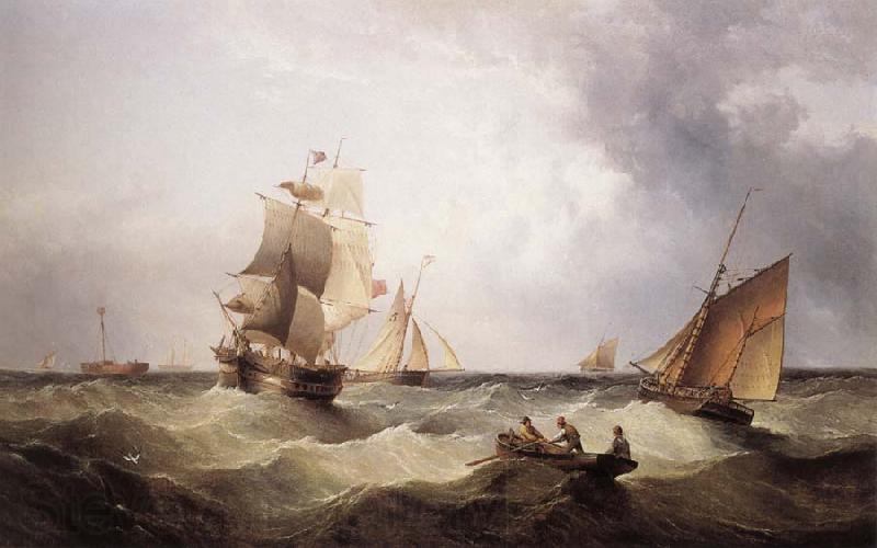 John ward of hull The Barque Columbia Norge oil painting art